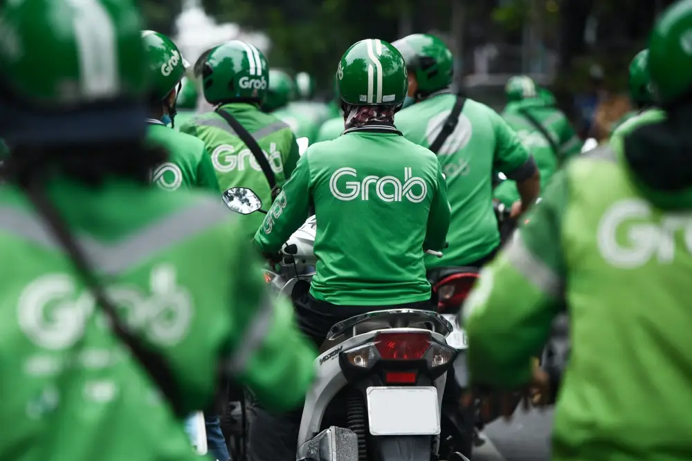 Grab motobike during rush hours