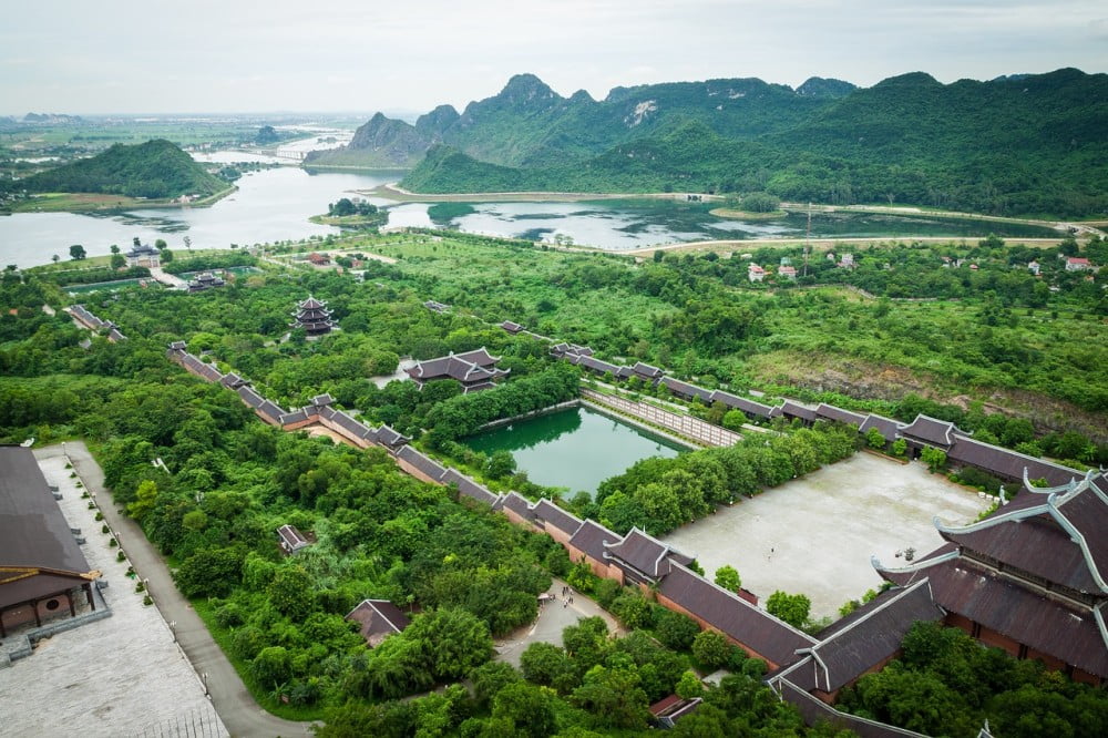Bai Dinh Pagoda, Ninh Binh from above - @ThanhDo