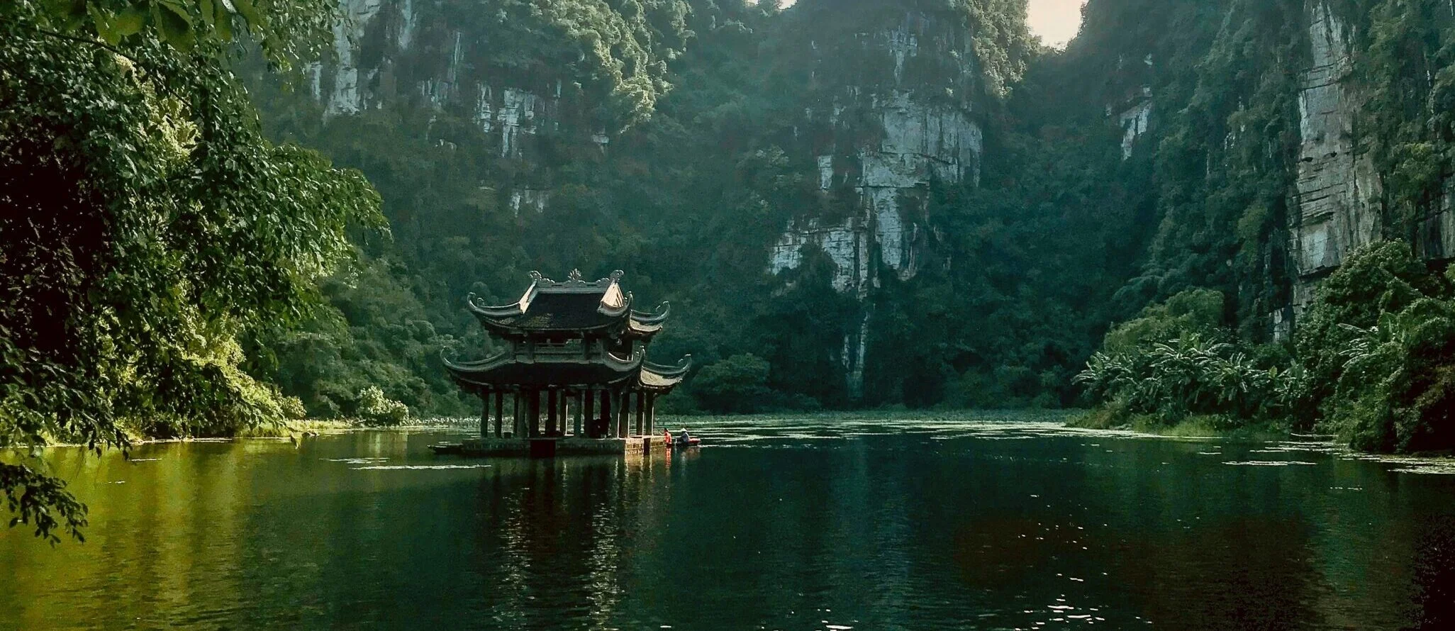 A temple in Trang An Grottoes,Ninh Binh