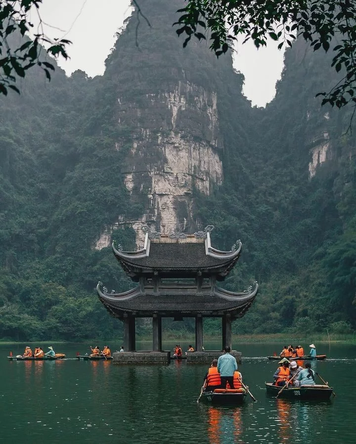 Trang An Grottoes is famous for its boat ride
