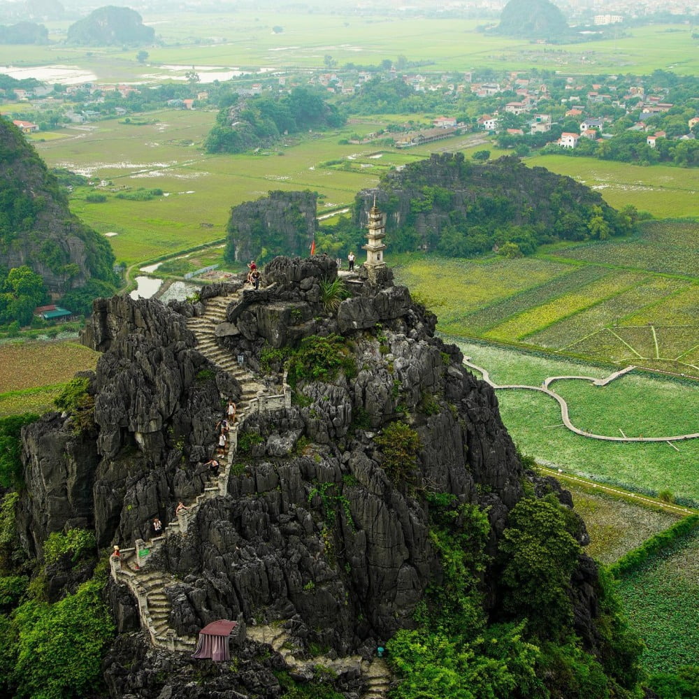 View from Stupa Peak, Mua Cave Ninh Binh - @gretapettazzoni