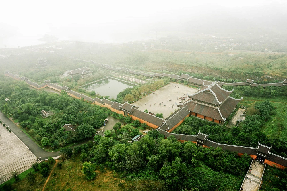 Bai Dinh Pagoda from above
