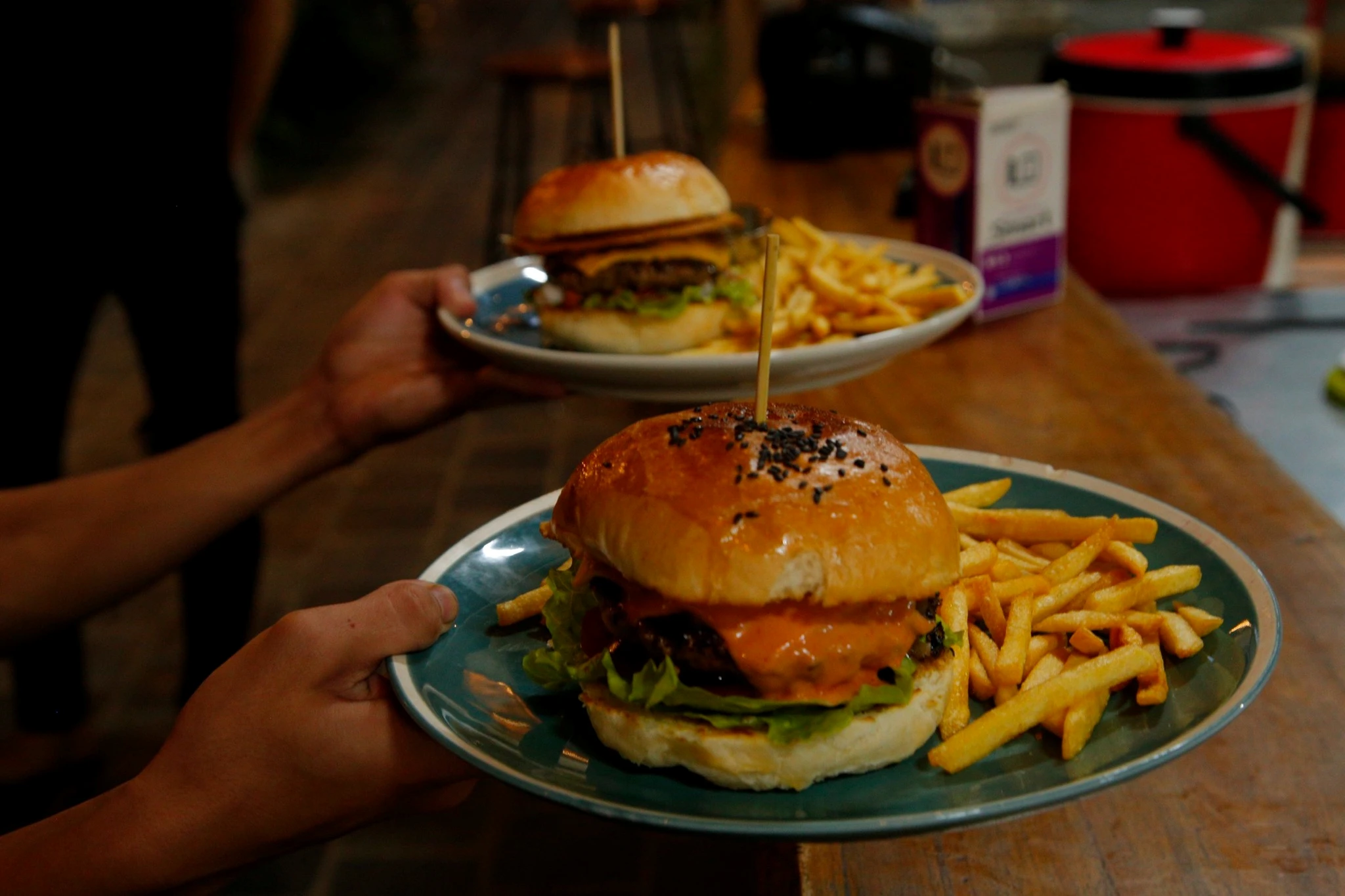 Signature Burger of Chookie Beer Garden