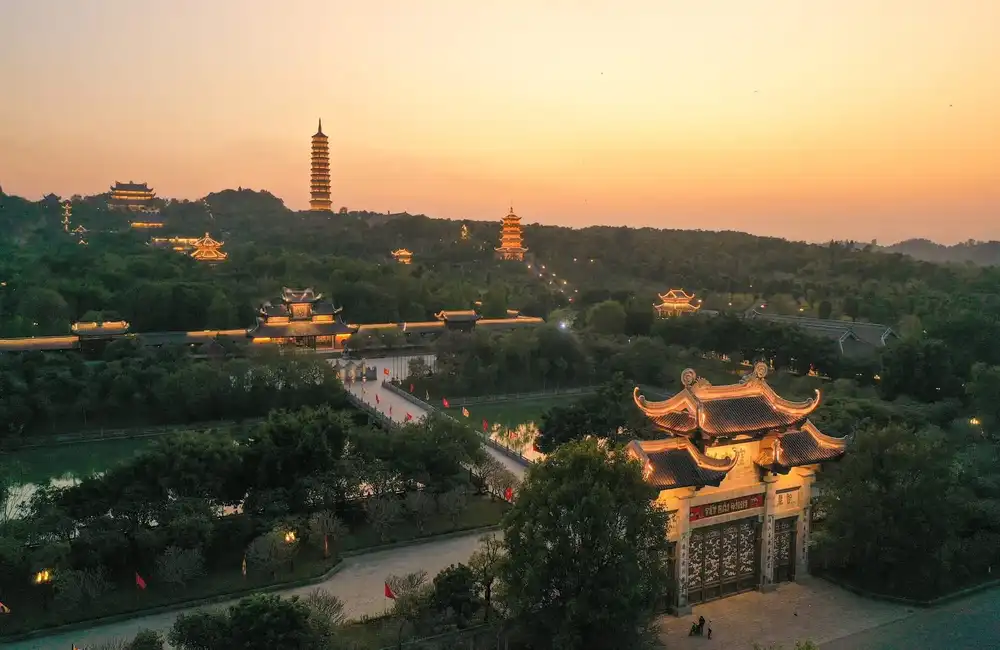 Bai Dinh Pagoda at dawn