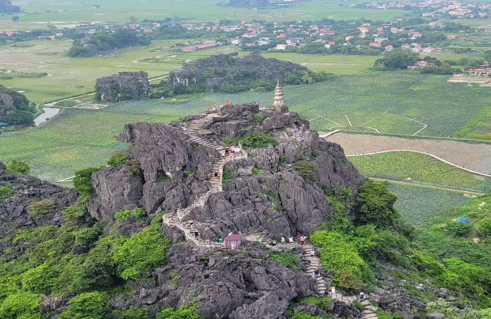 Mua Cave from above